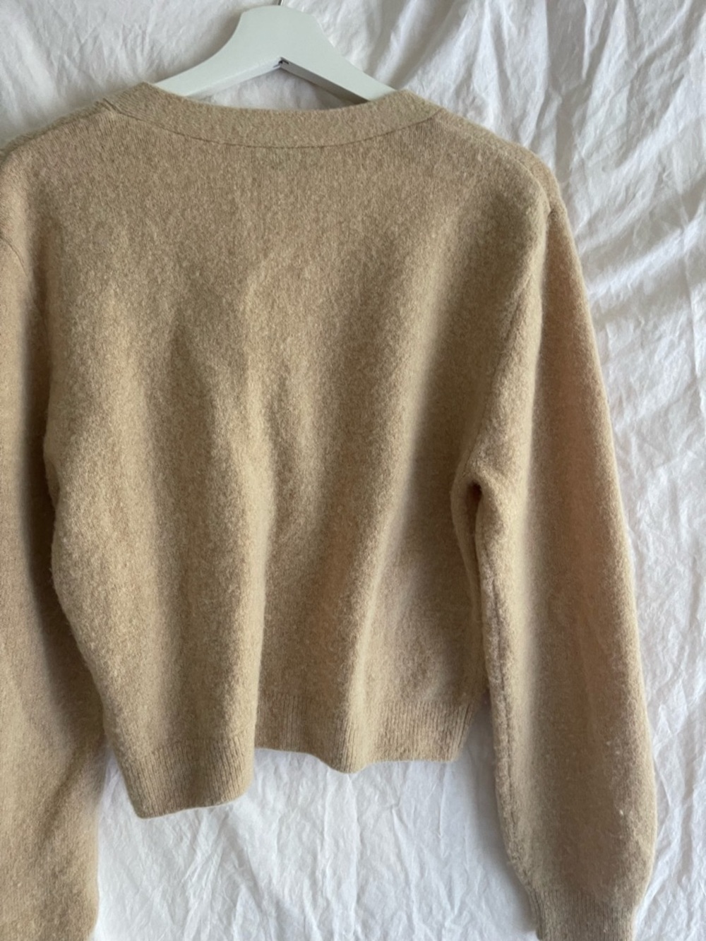 & Other Stories Alpaca Blend V-Neck Cardigan Scandi capsule wardrobe chic Size S - Picture 11 of 15